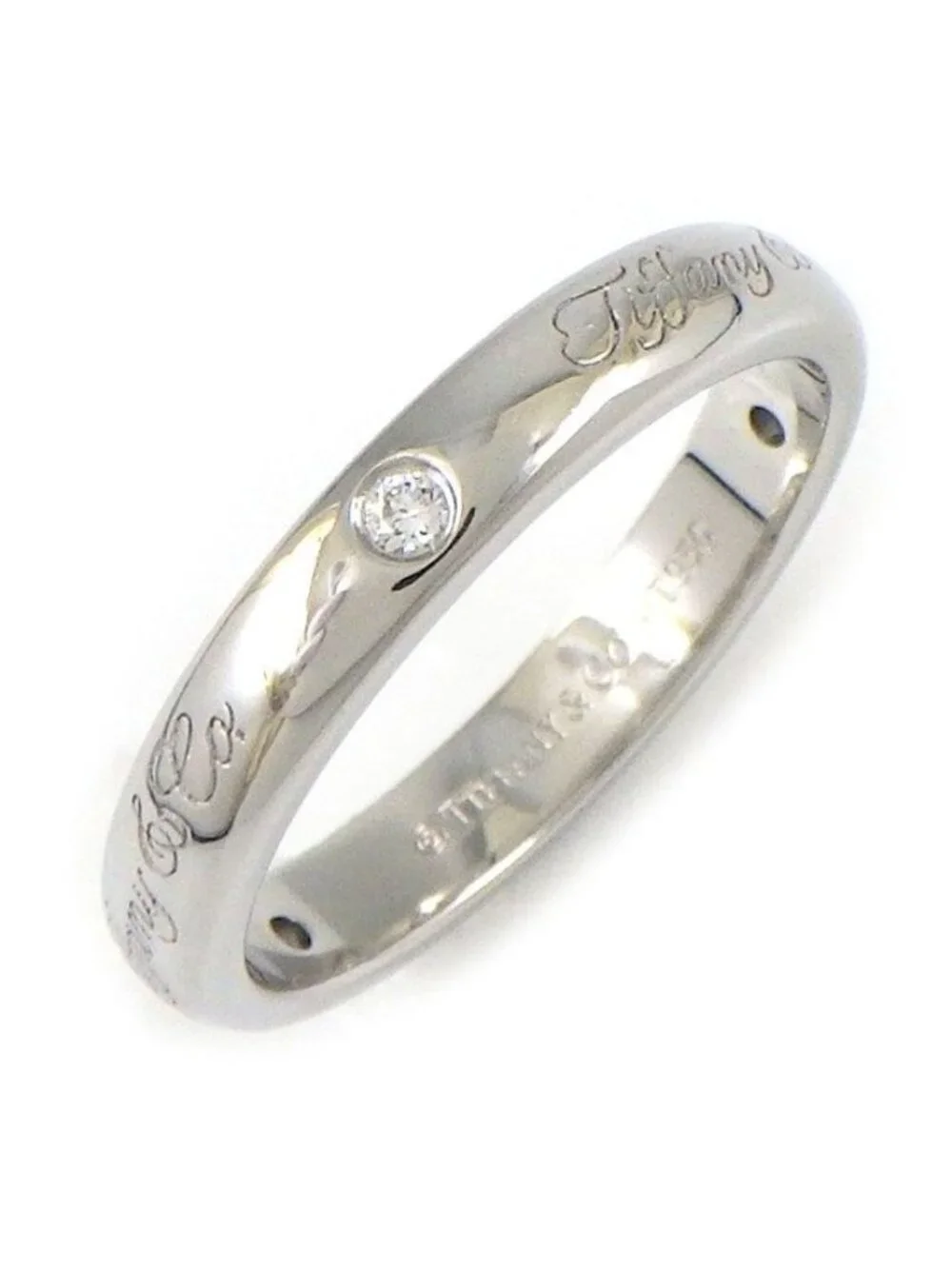 Tiffany & Co Ring Notes Lucida Logo Diamond